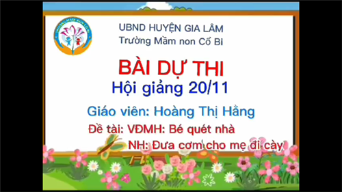 Âm nhạc: VĐMH  Bé quét nhà 